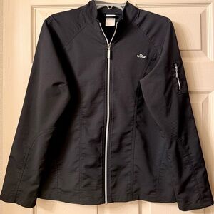 OLD NAVY Lightweight Jacket Black Full Zip Long Sleeve Casual Women's Size L